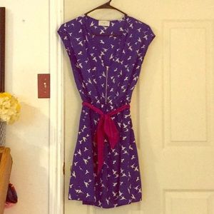 Blue & white flowy dress